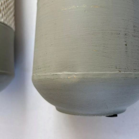 New GLITZHOME Farmhouse Modern Vase Set Of 2 16 & 18" Metal Large Contemporary - Picture 5 of 10